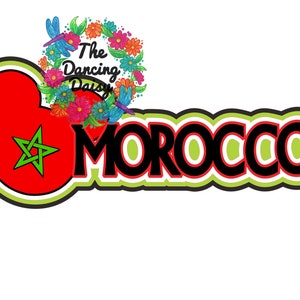 SVG DIGITAL FILE - Epcot  Morocco Flag Mickey Mouse Ears