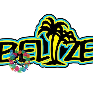 SVG DIGITAL FILE - Belize vacation