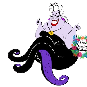 SVG DIGITAL FILE - Sea Witch Ursula The Little Mermaid