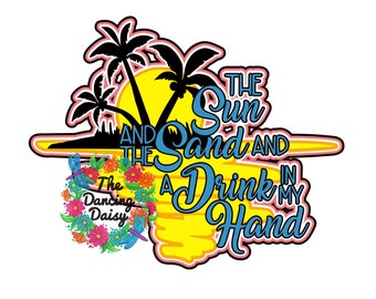 SVG DIGITAL FILE -  The Sun and the Sand