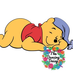 FICHIER NUMÉRIQUE SVG - Winnie l'ourson endormie