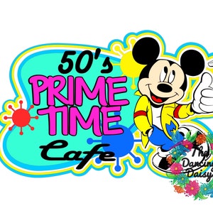 SVG DIGITAL FILE - 50&#39;s Prime Time Cafe