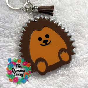 Hedgehog acrylic keychain  - custom