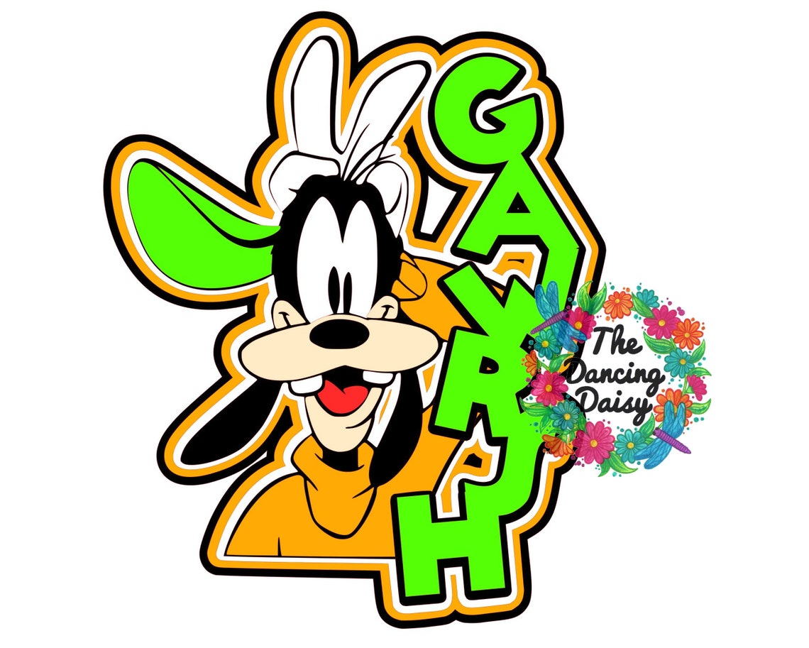 SVG DIGITAL FILE Disney Goofy Gawrsh die cut | Etsy