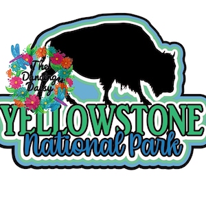 SVG DIGITAL FILE - Yellowstone National Park