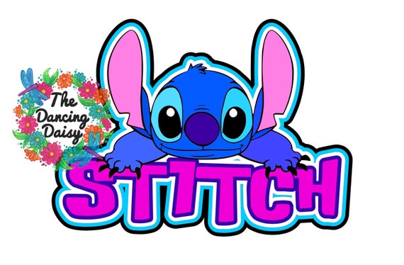 die cut SVG DIGITAL FILE standing Disney Stitch