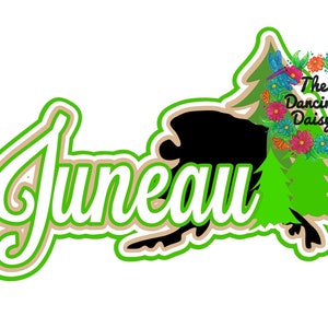 SVG DIGITALE DATEI - Juniau Alaska ; Alaskakreuzfahrt gestanzt