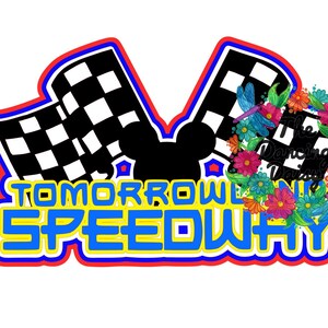 SVG DIGITAL FILE - Tomorrowland Speedway