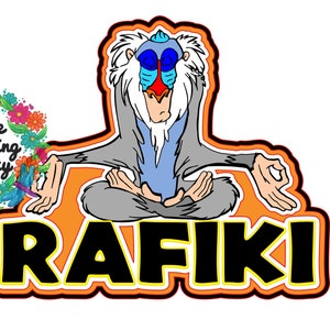 SVG DIGITAL FILE - Rafiki - Lion King