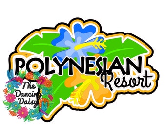 SVG DIGITAL FILE - Polynesian Resort Hotel