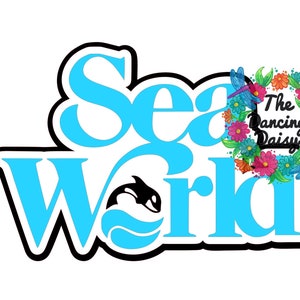 SVG DIGITAL FILE - Sea World die cut