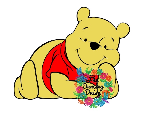 Download Svg Digital File Pooh Bear Laying Down Etsy