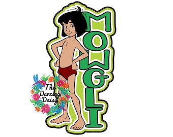 SVG DIGITAL FILE - Mowgli, boy from Jungle Book