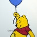 Disney die cut, Disney scrapbooking, Winnie the Pooh die cut, Winnie the Pooh With balloon, Pooh Bear
