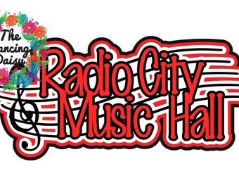 SVG DIGITAL FILE - New York Radio City Music Hall