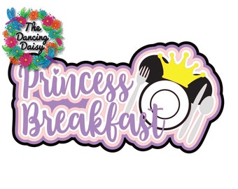 SVG DIGITAL FILE - Princess Breakast character dining