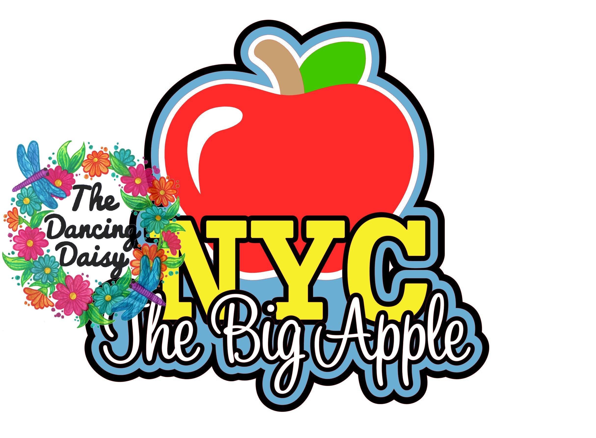 SVG DIGITAL FILE - New York city  the big apple