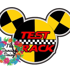 SVG DIGITAL FILE -  Test Track Ride Mickey Ears