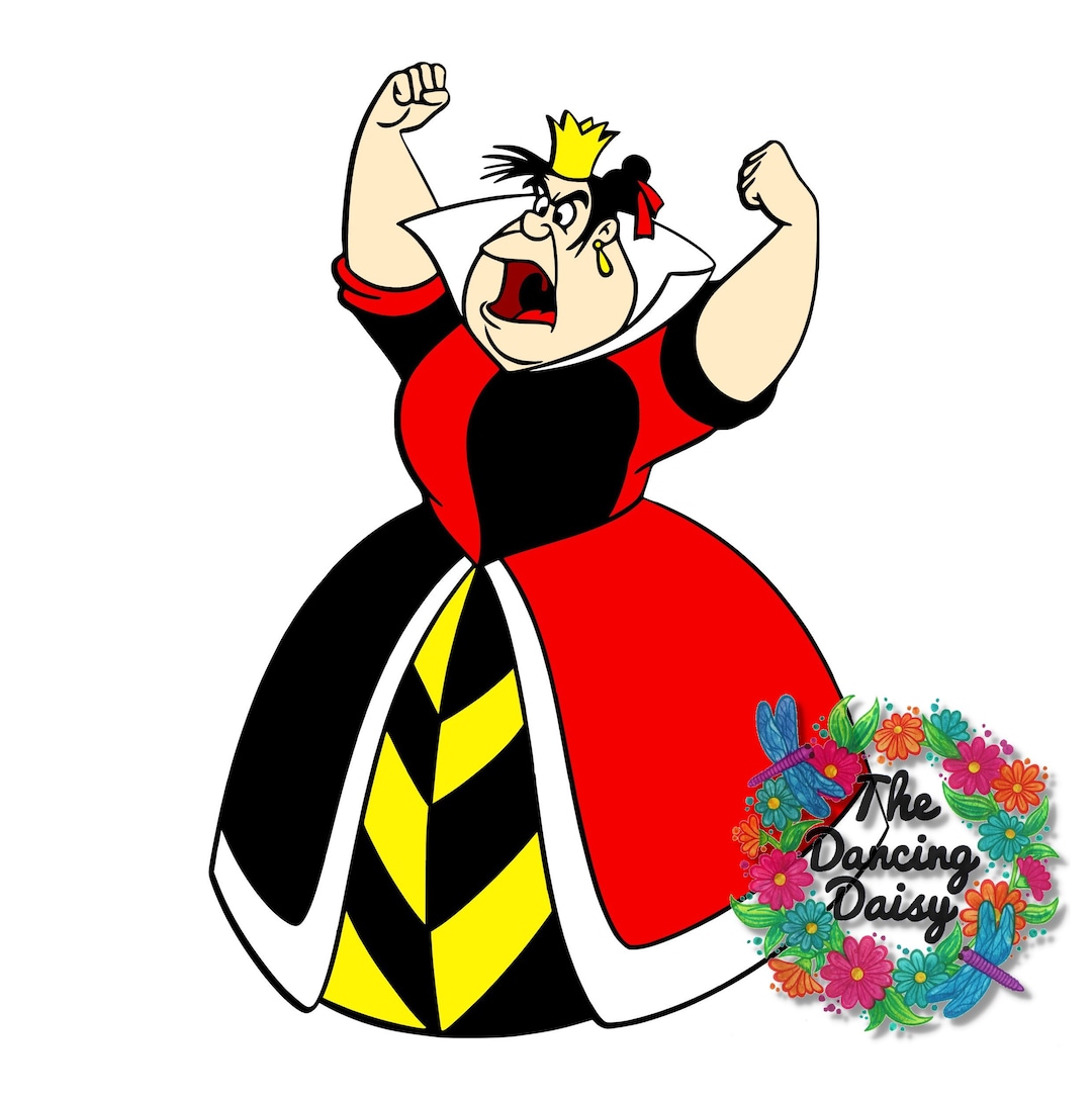 SVG DIGITAL FILE - Queen of Hearts Alice in Wonderland - Etsy