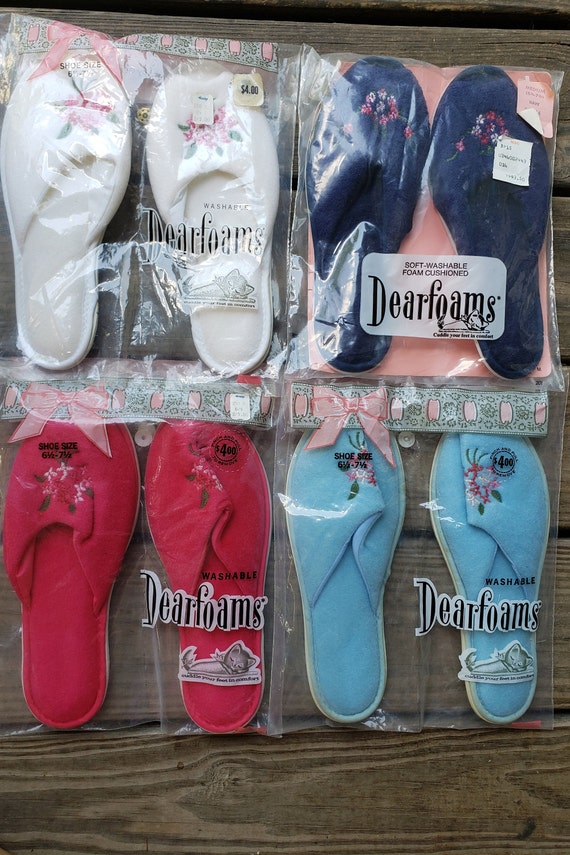 vintage dearfoams slippers - Gem