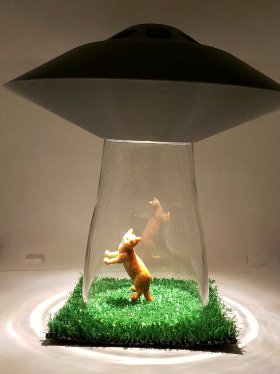 Ufo Alien Abduction Desk Lamp Cat Tiger Cheetah Bedroom Night Ufo Alien Abduction Desk Lamp Cat Tiger, Alien Desk Lamp