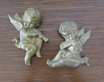 Cherub Wall Decor Etsy