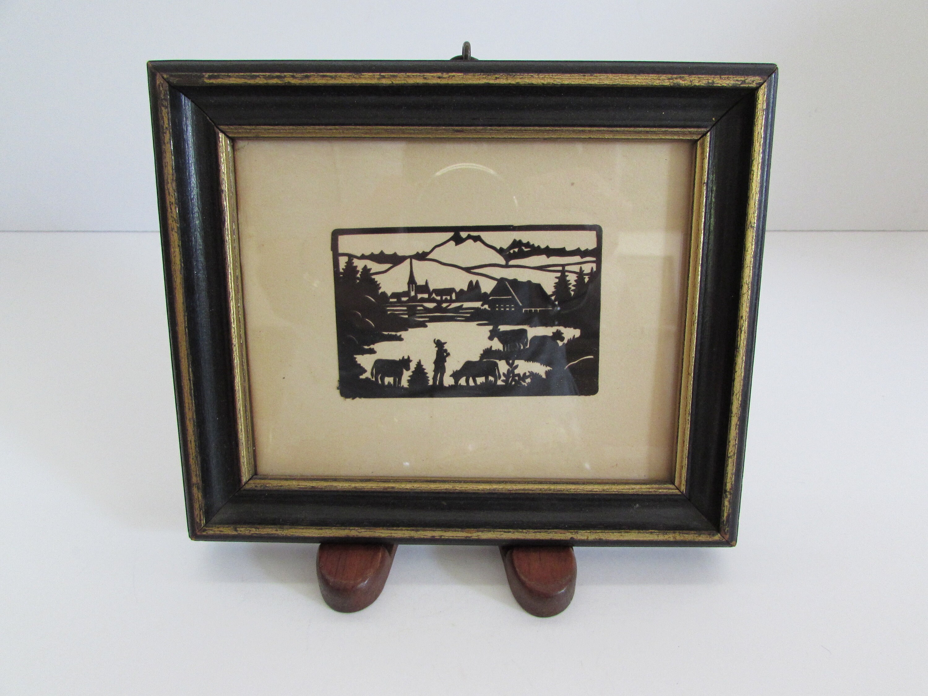 Framed Silhouette Farm Scene 50