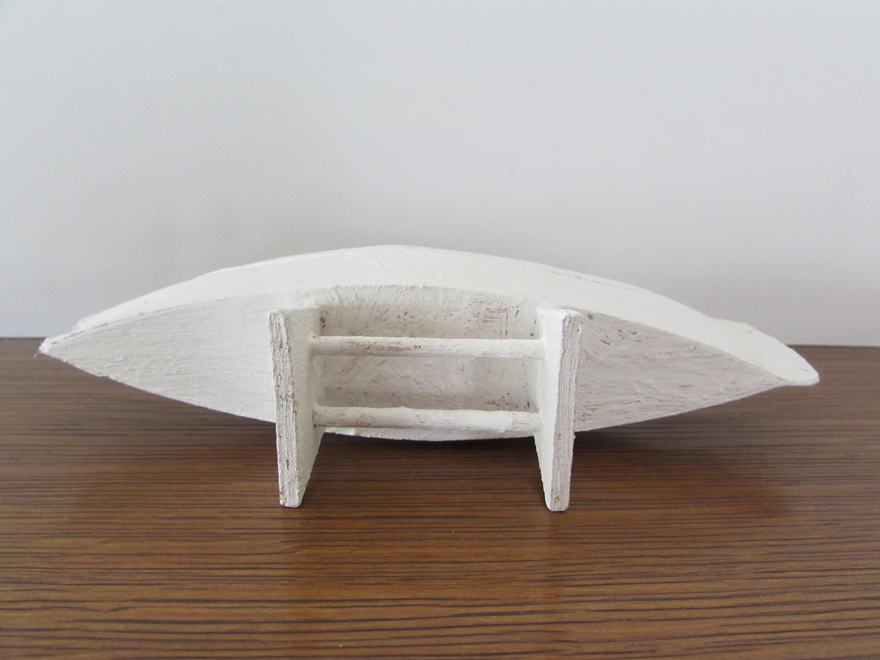thumbnail image 2 of Hand-Crafted Wooden Canoe Miniature Replica - 11-inch Detailed Model With Seat, Natural Finish 2 of 9