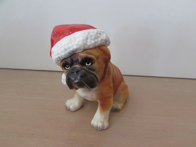 Dog Figurines Vintage Lefton Pug/boxer Figurine Vintage Etsy