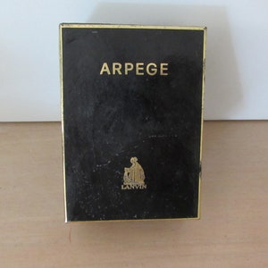 Perfume Bottle, Vintage Perfume, Vintage Arpege Perfume and Box, Arpege Perfume Bottle and Box, Arpege by Lanvin Bottle and Box,
