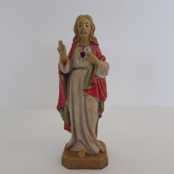 Religious Decor, Vintage Italian Religious Figurine, Composite Italian Regligious Figurine, Religious Items, Vintage Italy Religious Item