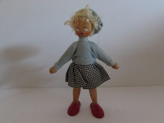 vintage peg dolls
