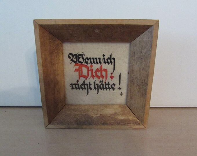 Mid Century Art, Mid Century German Print, Small Mid Century German