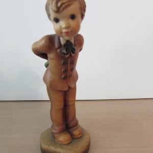 ANRI Figurines, Vintage ANRI  Hand Carved Figurine, ANRI Young Man&#39;s Fancy Figurine, Limited Edition Rare Young Man&#39;s Fancy Figurine