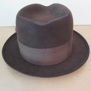 Stetson Fedora Vintage Stetson Fedora Chocolate Brown - Etsy