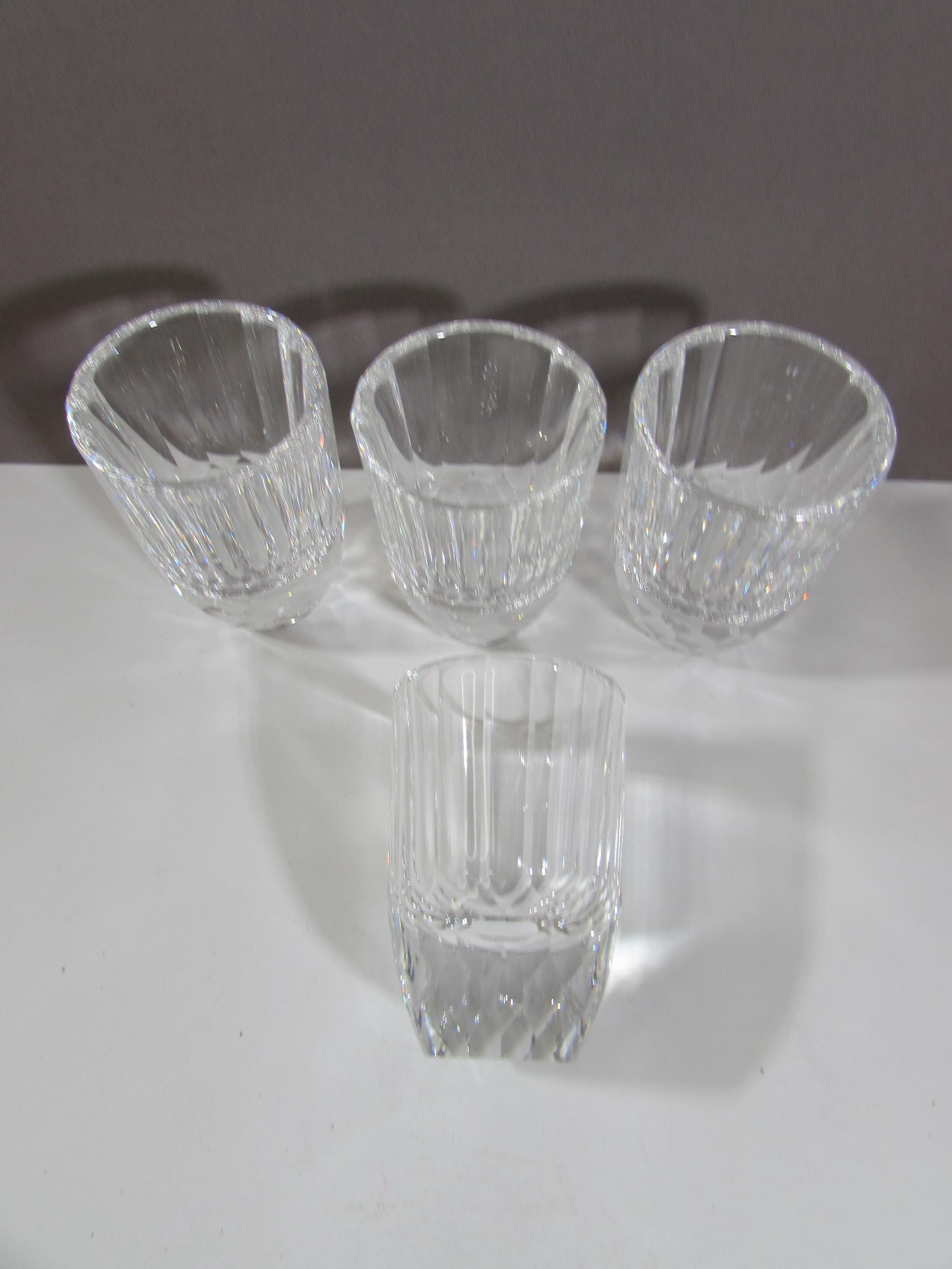 Vintage Swarovski Shot Glasses - Set of 4 Retired Silver Crystal
