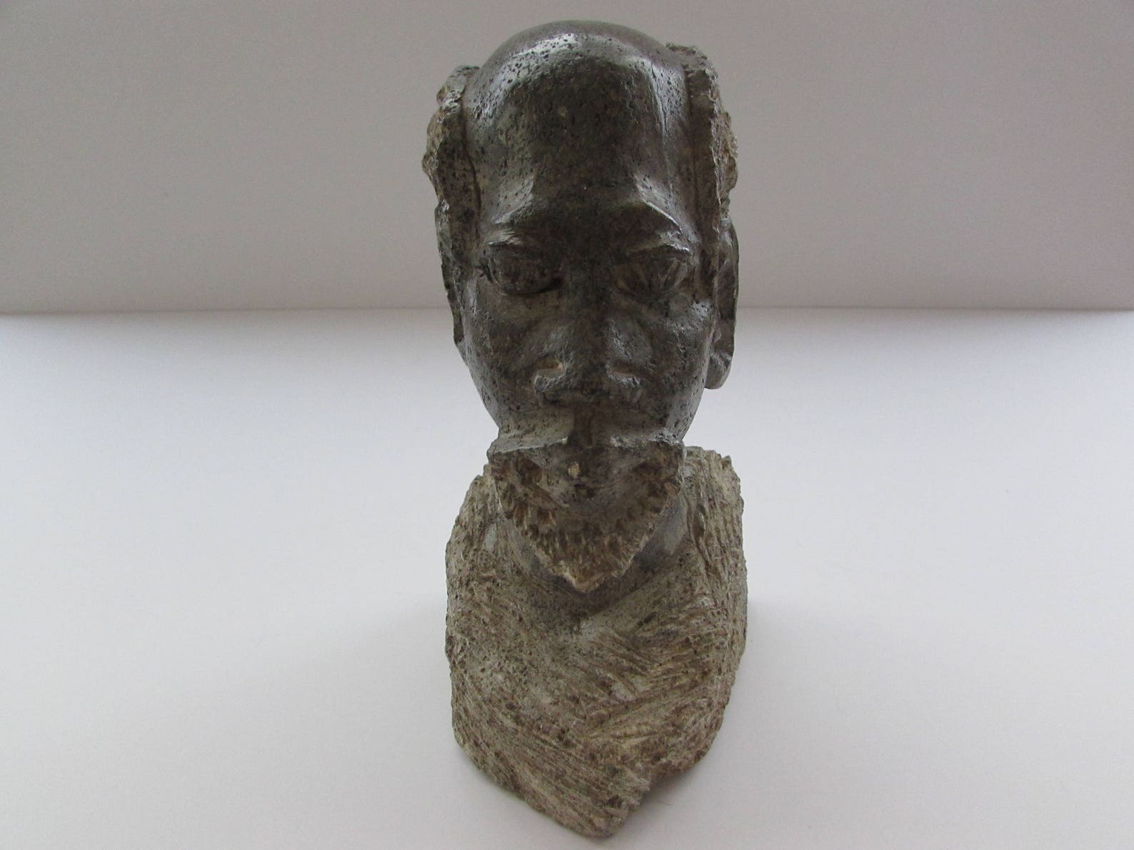 Soapstone Bust Soapstone Sculpture Vintage Soapstone Bust Etsy
