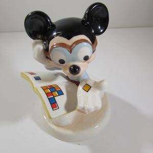 RARE Goebel Disney Mickey Mouse Scientist Figurine, Signed LAE 85 image 6