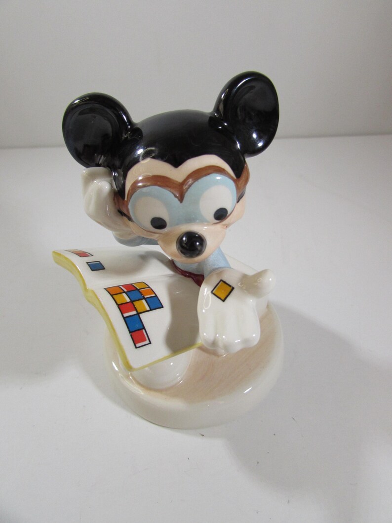 RARE Goebel Disney Mickey Mouse Scientist Figurine, Signed LAE 85 image 6