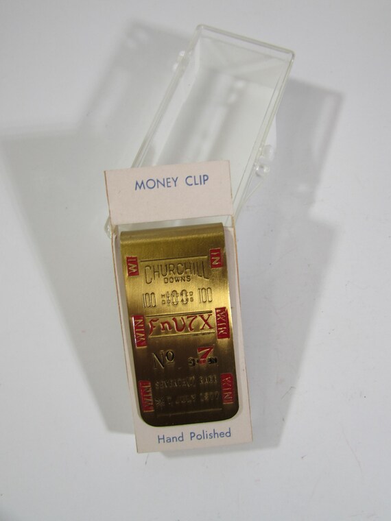 Collectible Churchill Downs Brass Money Clip - Horse Racing Memorabilia View 4