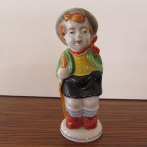 Hiking Boy Figurine, Vintage Hiking Boy Figurine Japan, Collectible Figurine, Vintage Boy Figurine Japan, Vintage Figurines, Figurines,