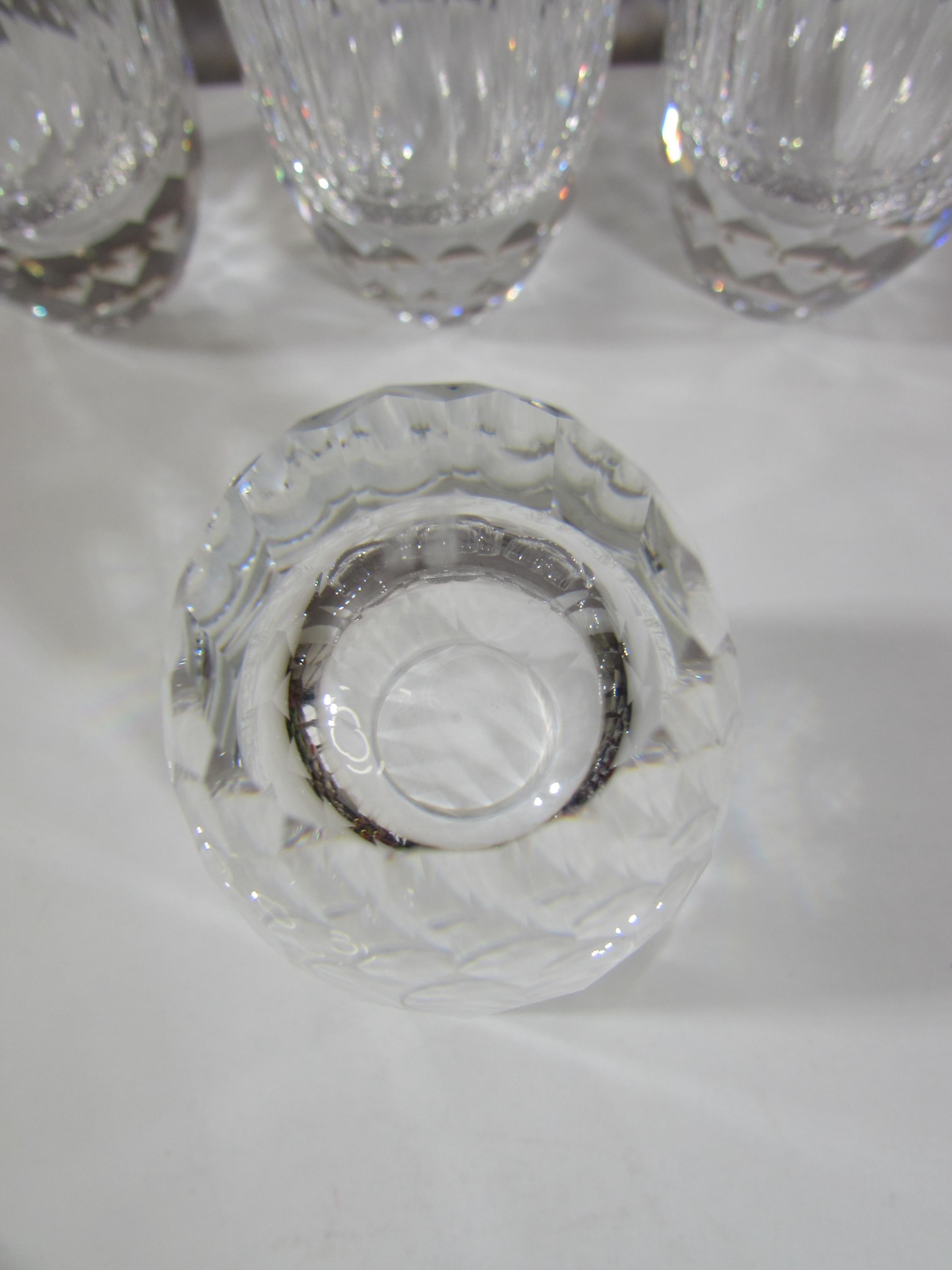 Vintage Swarovski Shot Glasses - Set of 4 Retired Silver Crystal