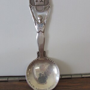 Norwegian Spoon, Vintage Norwegian Liberation Silver Spoon 1945,Norwegian Silver Spoon,Thorvald Marthinsen Norwegian Silver Liberation Spoon