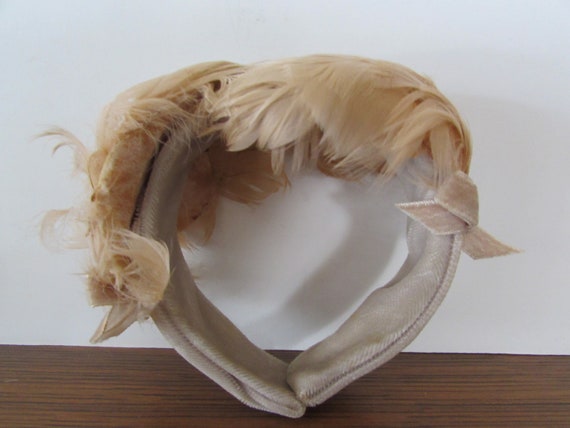 Feather Headband, Vintage Juvenile Feather Headban