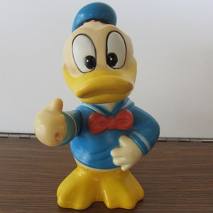 Donald Duck Bank, Vintage Donald Duck Piggy Bank, Disney Piggy Banks, 1946 Donald Duck Piggy Bank, Old Disney Banks, Old Donald Duck Bank