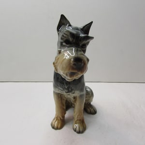 Vintage Goebel Schnauzer Dog Figurine: W. Germany Collectible