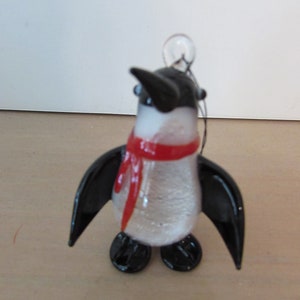 Art Glass Ornament, Vintage Art Glass Penguin Ornaments, Art Glass Ornaments, Penguin Ornaments, Vintage Penguin Ornaments, Christmas Decor