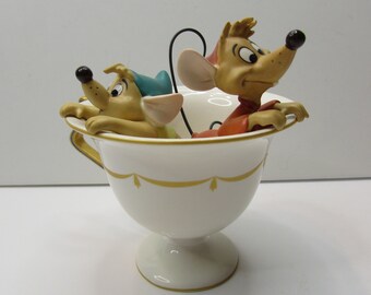 Walt Disney Classic Collection Porcelain Figurine, Gus and Jaq