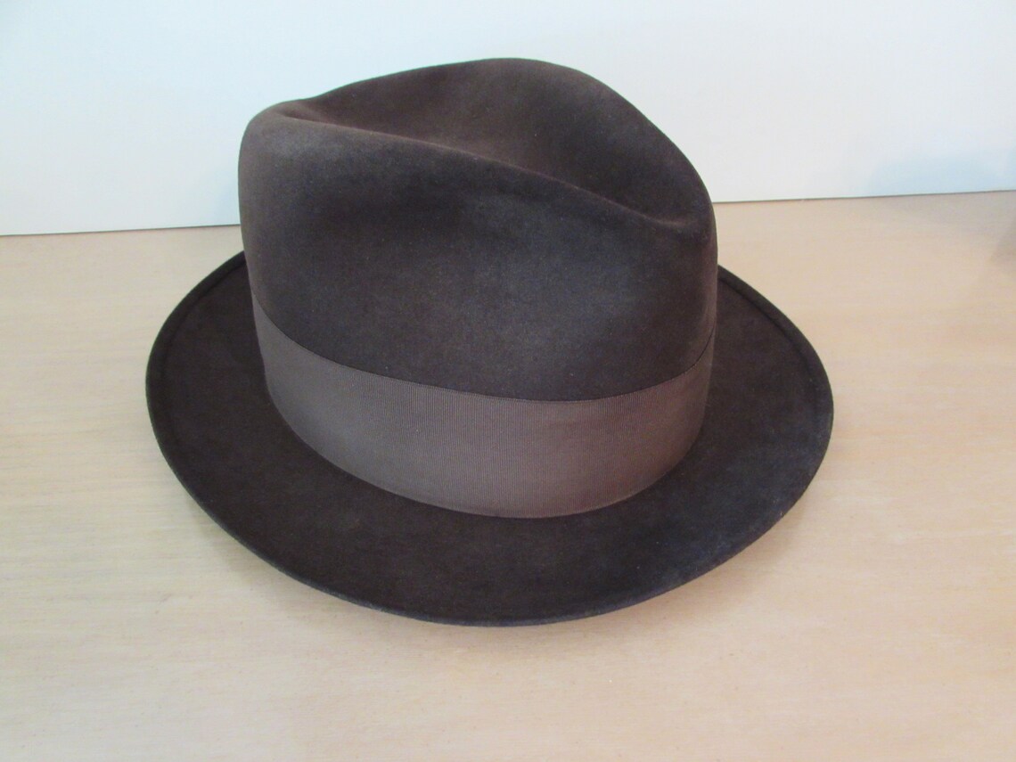 Stetson Fedora Vintage Stetson Fedora Chocolate Brown - Etsy