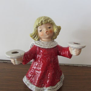 Goebel Christmas, Vintage RARE Goebel Angel Candle Holder, Goebel Holiday Candle Holder, Goebel Holiday Items, Goebel Christmas Decor